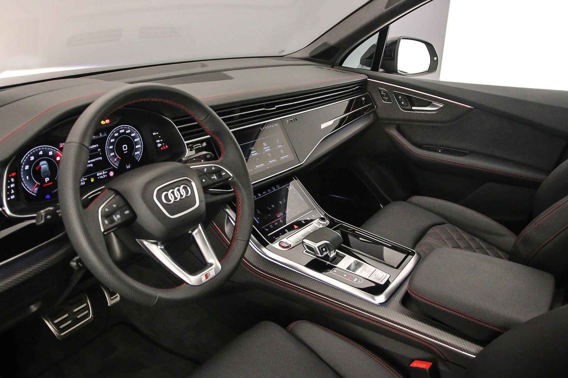 Audi SQ7 507pk 7p | Adv Onderstel | B&O | Pano | Head Up | Laser | Massage | 22 inch | 3de zitrij | Standkachel | Carbon | Sportdiff | Leder | Trekhaak | - 41/64