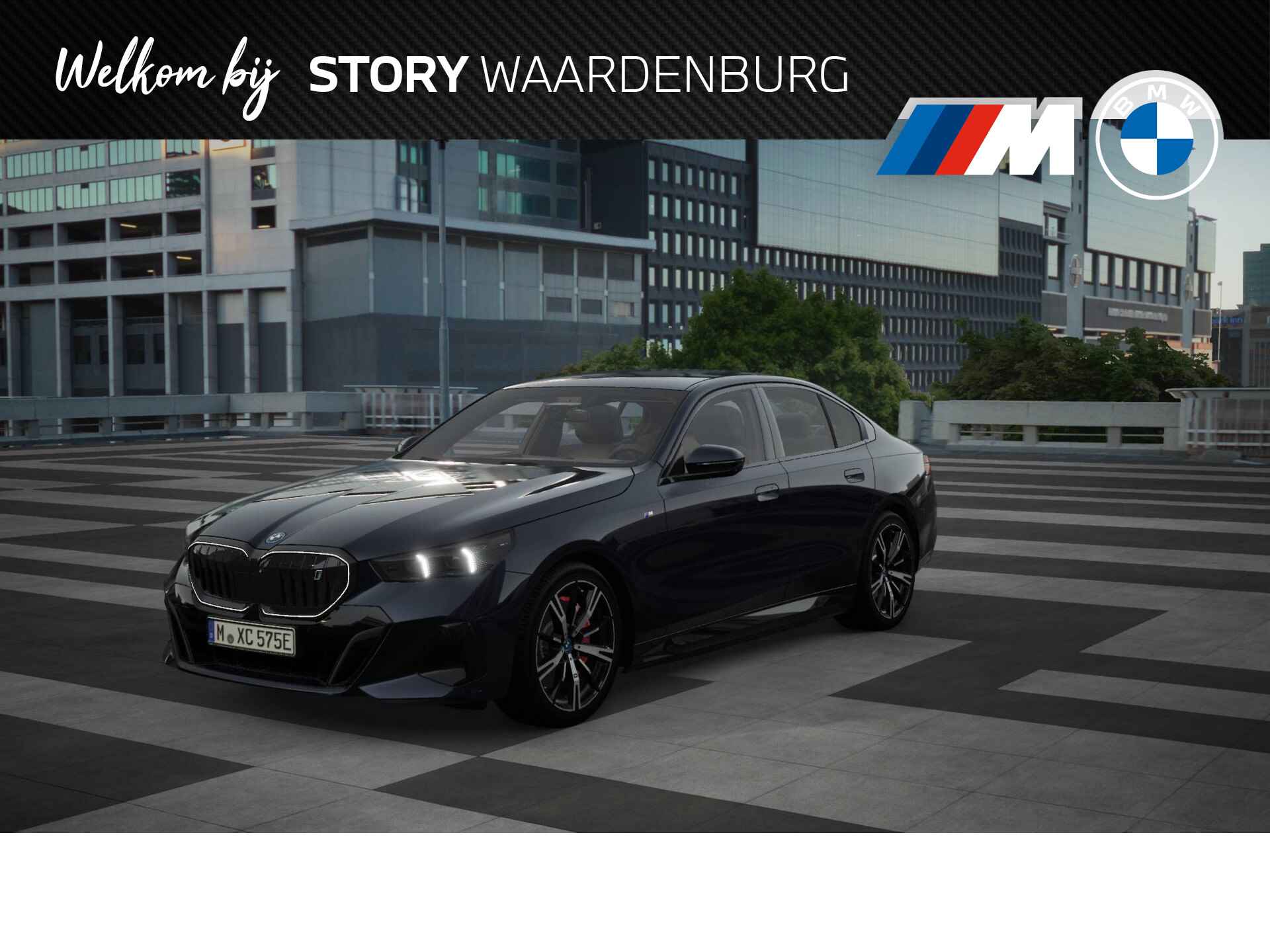 BMW i5 eDrive40 High Executive M Sport 84 kWh / Adaptieve LED / Parking Assistant Plus / Stoelventilatie / Driving Assistant Professional / Comfortstoelen - 1/11