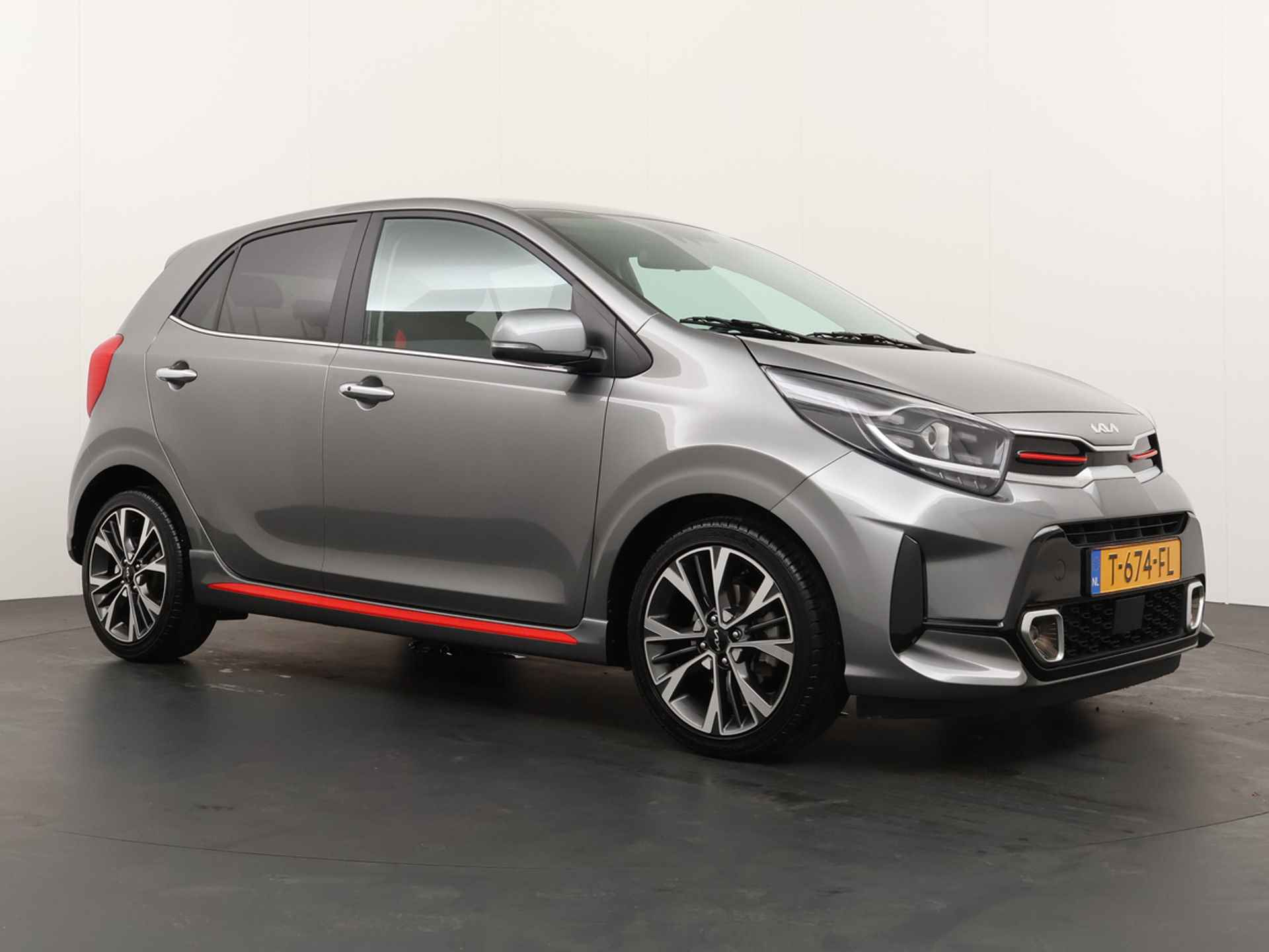 Kia Picanto 1.0 T-GDi GT-Line 5p 100PK! - Cruise Control - Leder - Climate Control - Navigatie - Apple/Android Carplay - Fabrieksgarantie Tot 2030 - 10/50