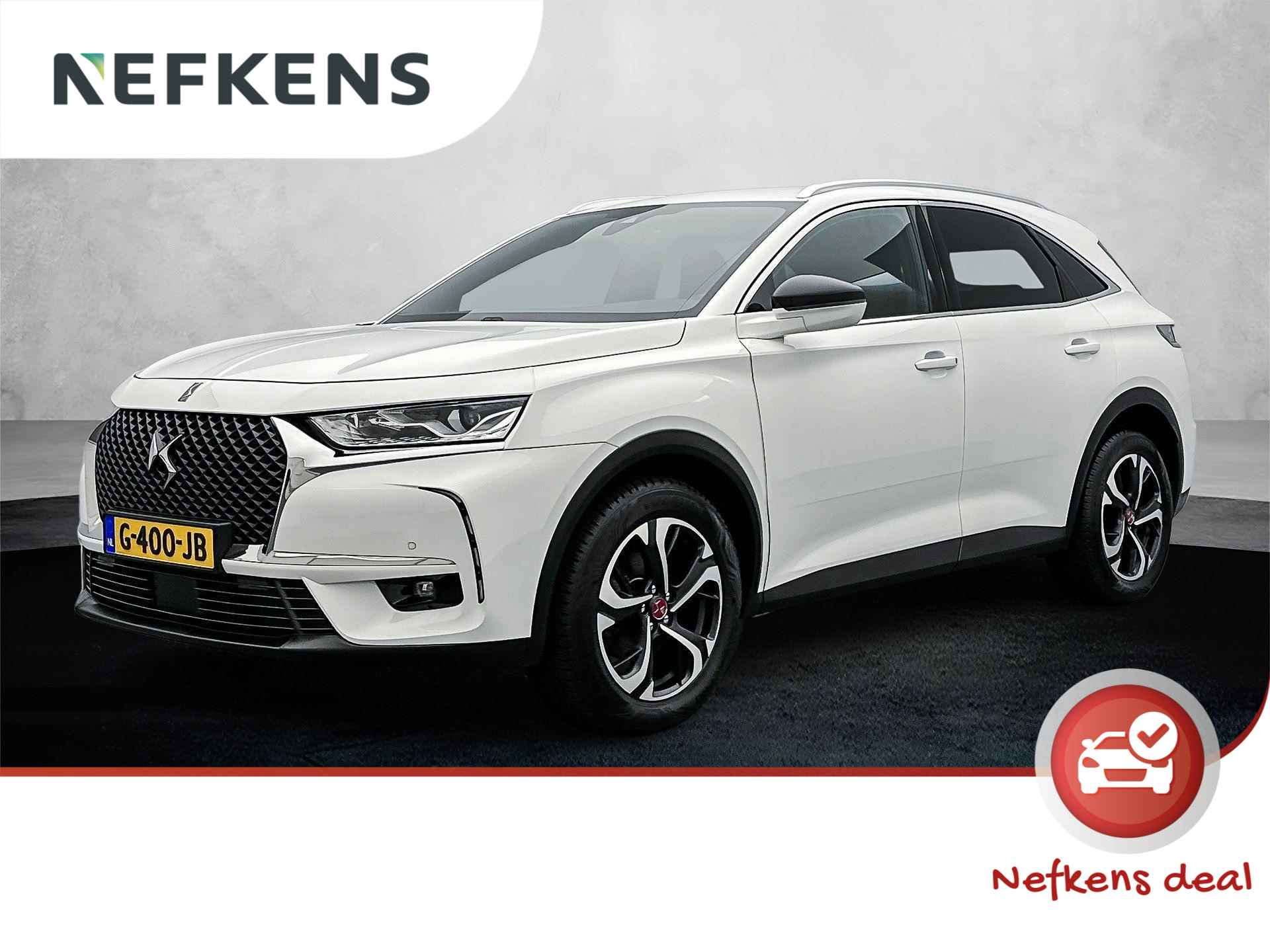 DS 7 Crossback SUV Business 130 pk | Navigatie | Rondomzicht Camera | Parkeersensoren Voor en Achter | Volledig Digitaal Instrumentenpaneel | Keyless Start | LED Dagrijverlichting | Climate Control | Cruise Control | 18" Lichtmetalen Velgen | Apple Carplay/Android Auto | - 1/33