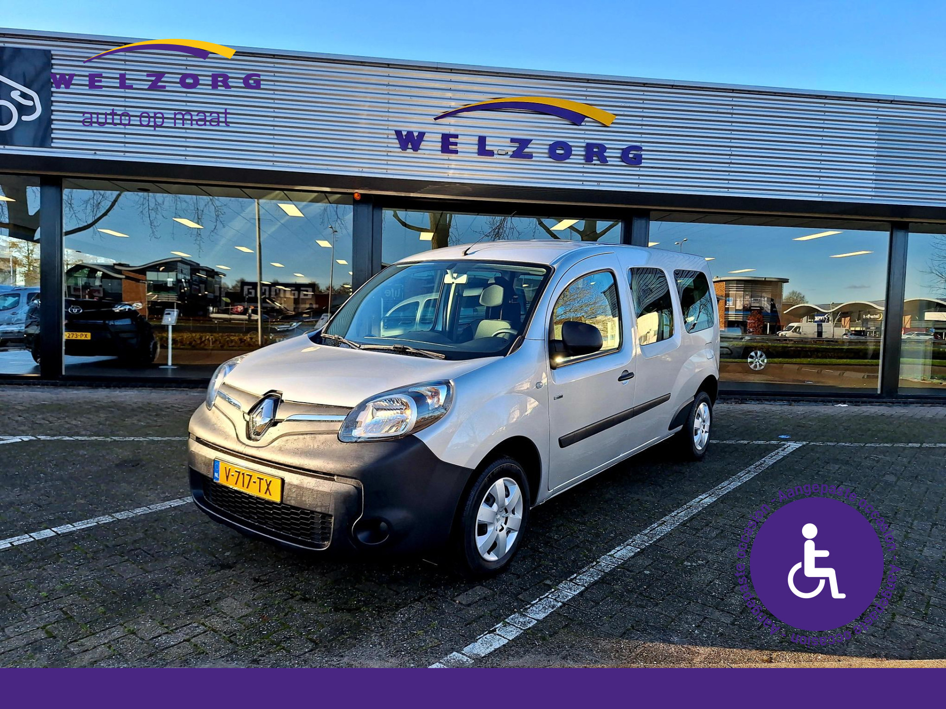 Renault Kangoo Z.E. Maxi Direct leverbaar! Rolstoelauto (inclusief accu)