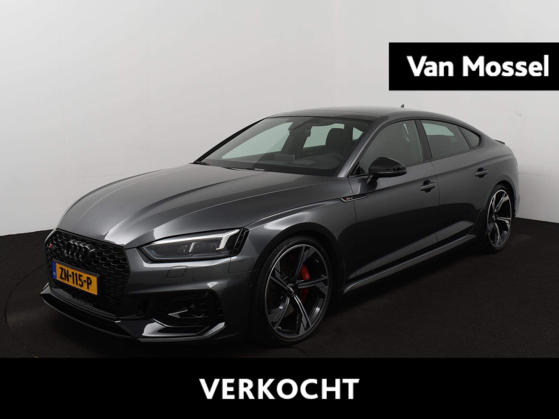 Audi RS5 Sportback 2.9 TFSI RS 5 quattro 450 PK | Automaat | Navigatie | 360 Camera | Head-up Display | Panoramadak | Bang & Olufsen | Matrix LED | RS Dynamic pakket | Assistentiepakket City + Tour + Parking | Elektrisch bedienbare stoelen + Massage | Keyless | Elektrische achterklep | Adaptive cruise control |