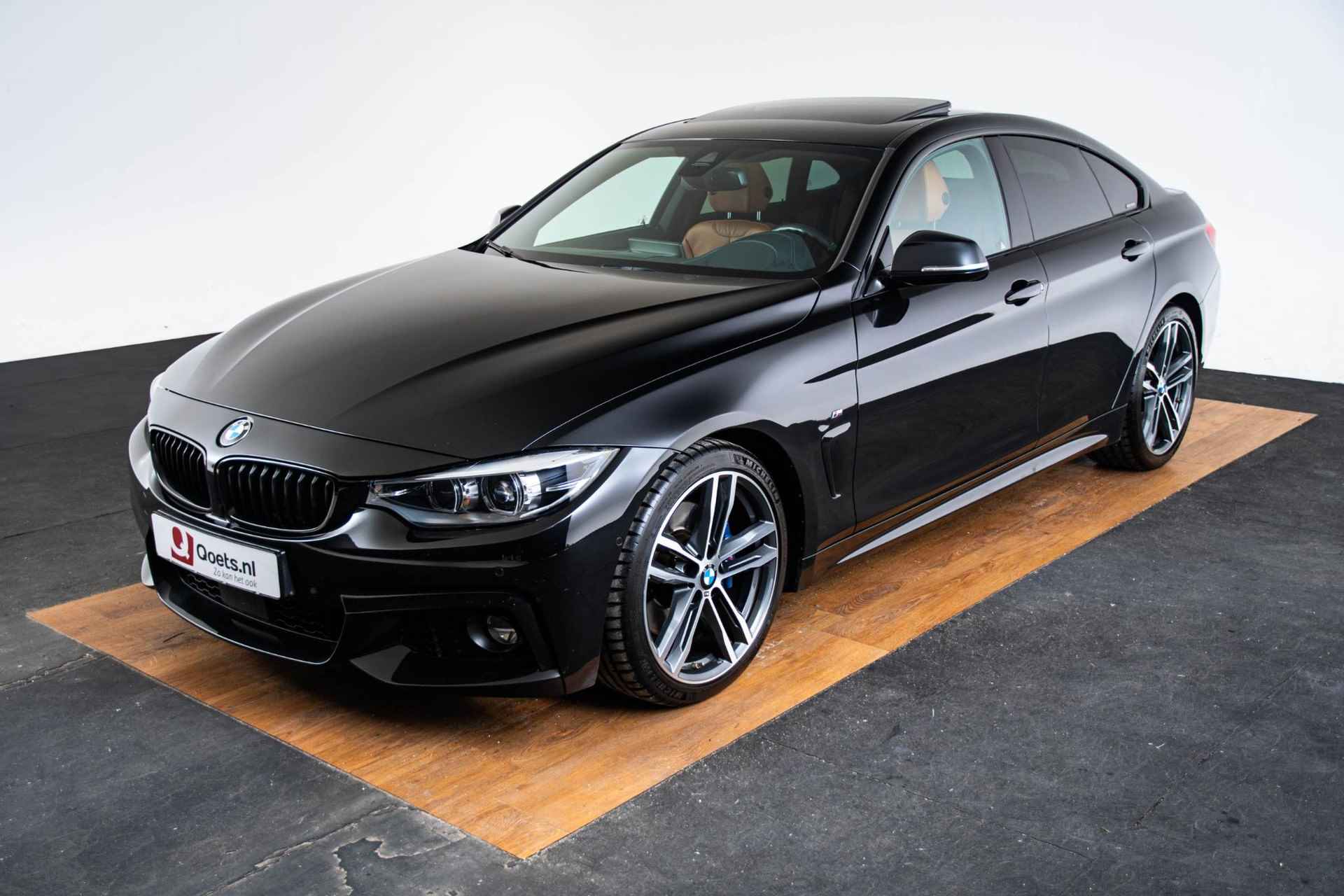 BMW 4-serie Gran Coupé 420i High Executive M Sport - schuif-/kanteldak - Comfort Access - Park Assistant - Elektrische verstelbare/verwarmde Stoelen - Head Up - Hifi - Getinte Ruiten - Middenarmsteun voor - - 50/71