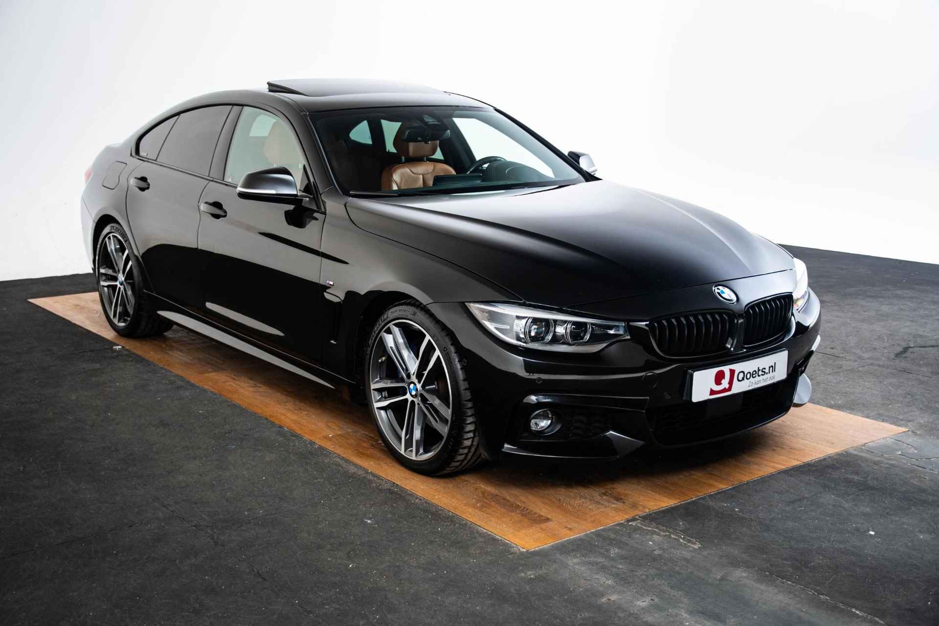 BMW 4-serie Gran Coupé 420i High Executive M Sport - schuif-/kanteldak - Comfort Access - Park Assistant - Elektrische verstelbare/verwarmde Stoelen - Head Up - Hifi - Getinte Ruiten - Middenarmsteun voor - - 69/71