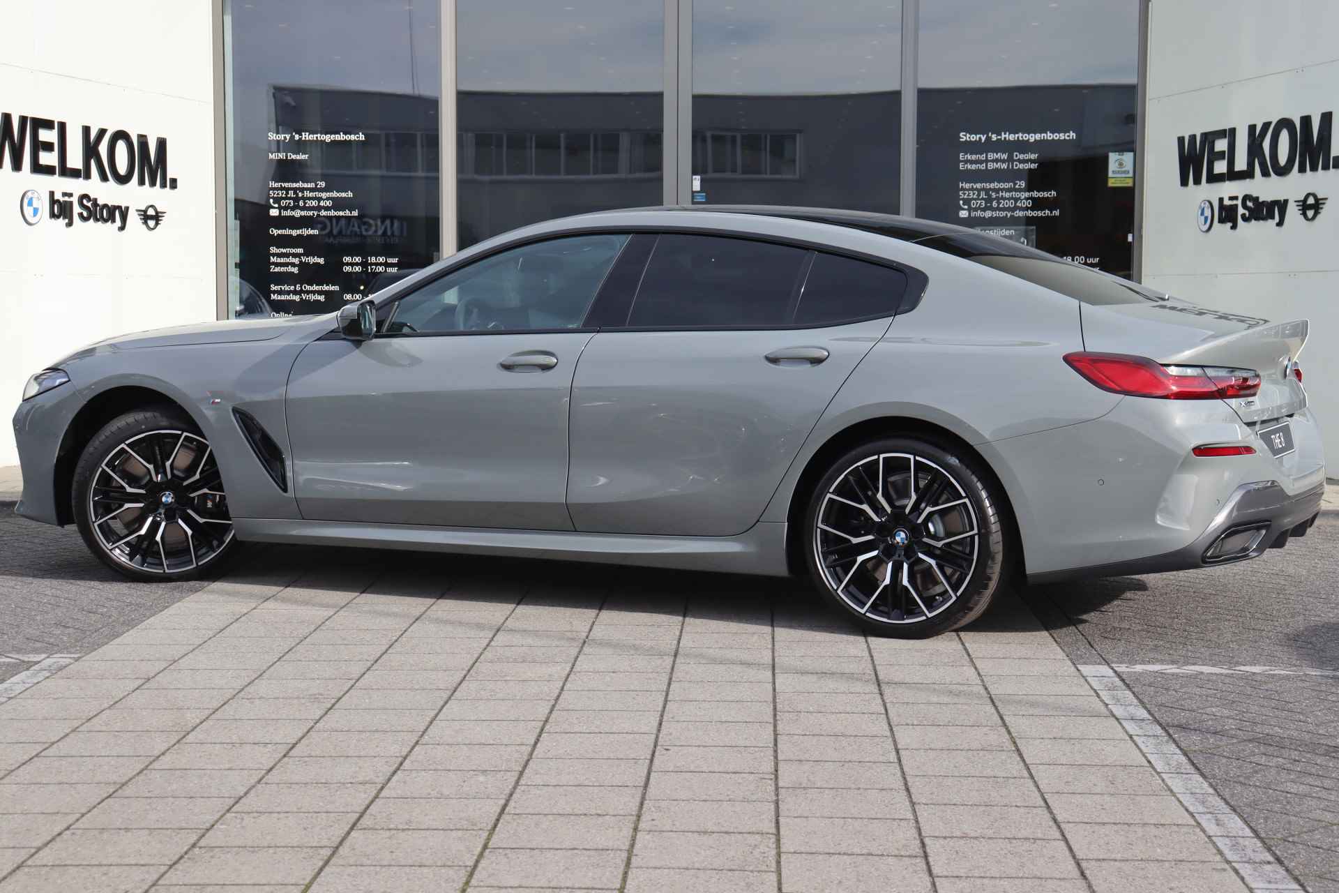 BMW 8 Serie Gran Coupé 840i xDrive High Executive M Sport Automaat / Panoramadak / Active Steering / Laserlight / Bowers & Wilkins / Driving Assistant Professional / Stoelventilatie / Soft-Close - 7/27