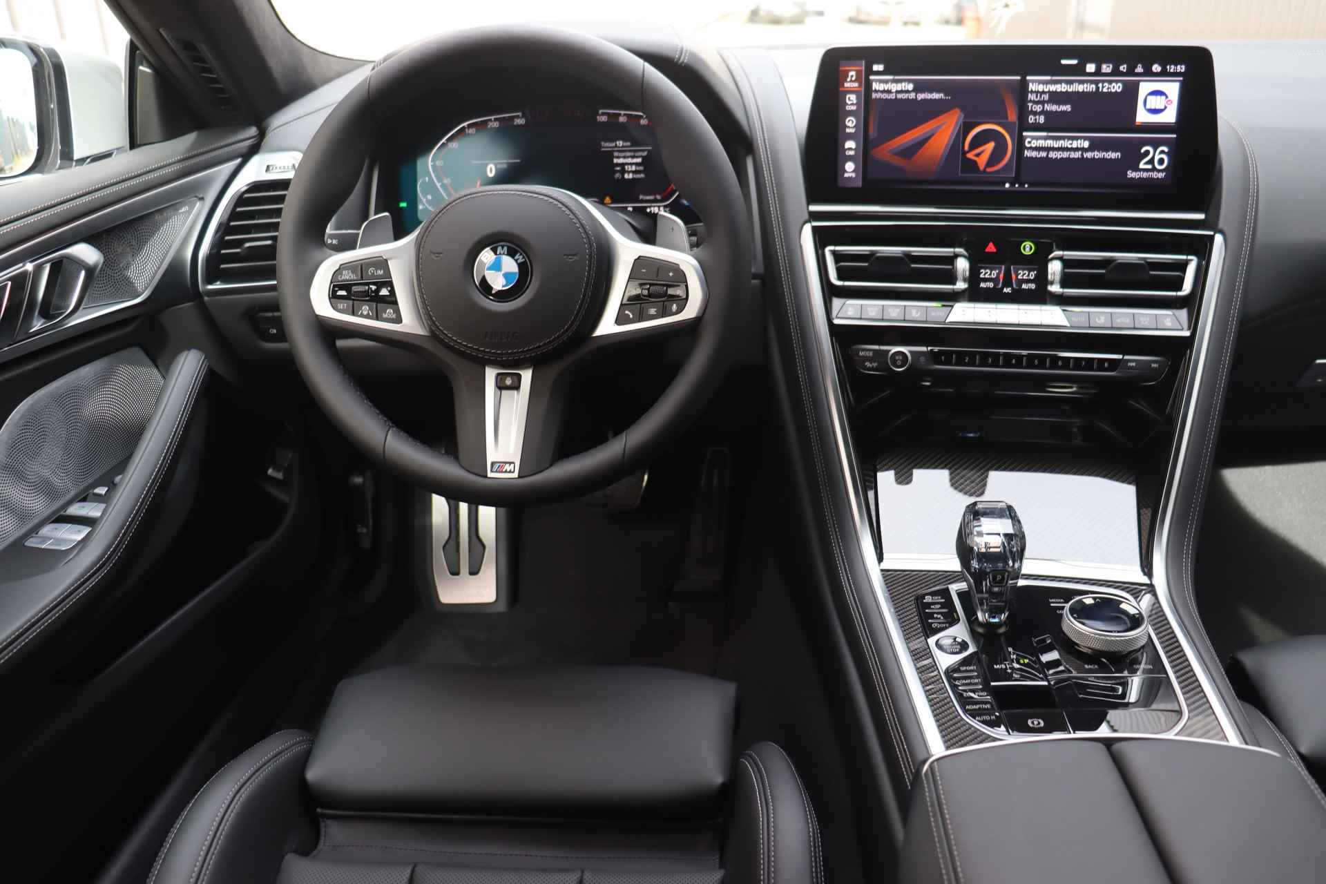 BMW 8 Serie Gran Coupé 840i xDrive High Executive M Sport Automaat / Panoramadak / Active Steering / Laserlight / Bowers & Wilkins / Driving Assistant Professional / Stoelventilatie / Soft-Close - 15/27