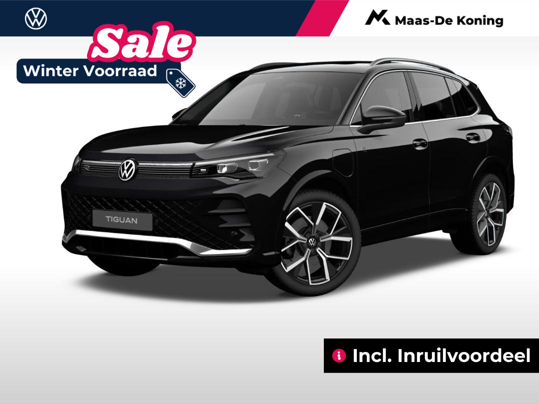 Volkswagen Tiguan R-Line Edition 1.5 eHybrid 204 pk 6 versn. DSG · Comfort pakket · Trekhaak incl. aanhangermanoeuvreerhulp (trailer assist) · Incl. inruilvoordeel ·