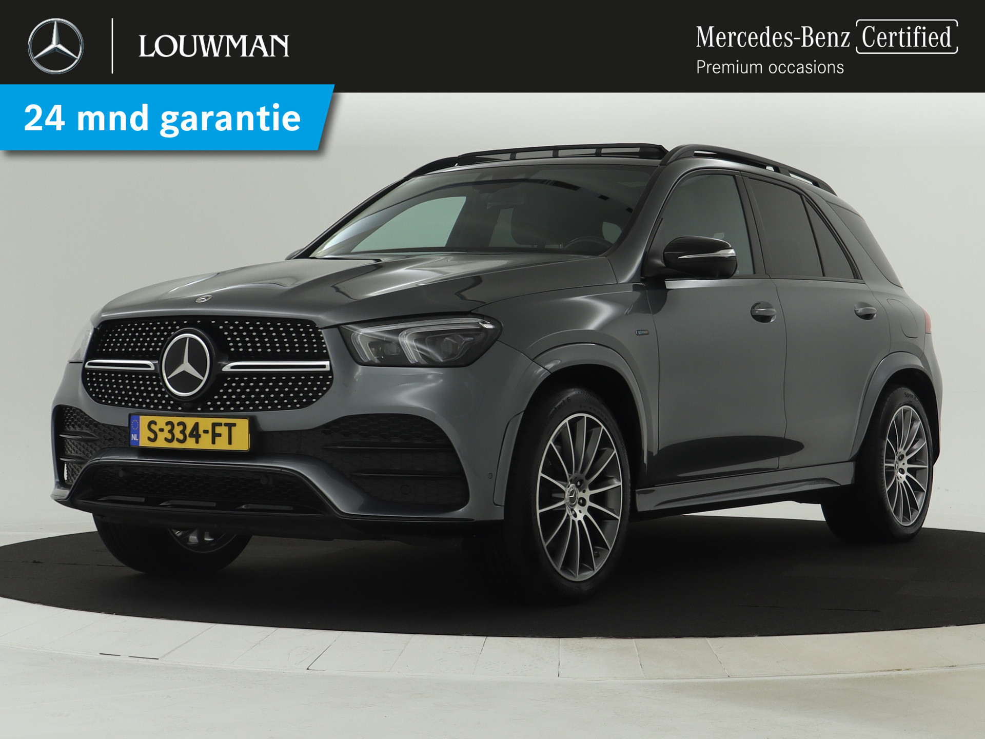 Mercedes-Benz GLE 350 e 4MATIC Premium Plus | Panoramadak | multispaaks 21 inch. lichtmetalen velgen | Navigatie | parkingsupport | Trekhaak wegklapbare haak | Inclusief 24 maanden Mercedes-Benz Certified garantie voor Europa.