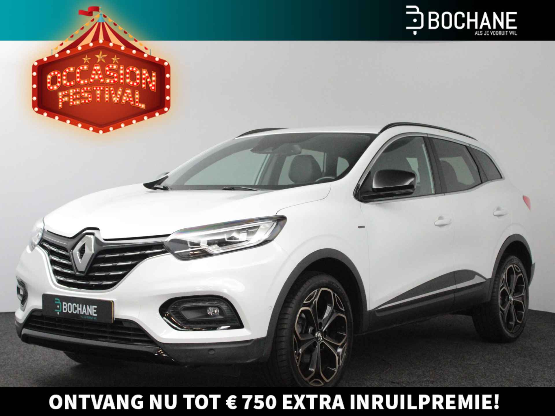 Renault Kadjar 1.3 TCe 140 EDC Black Edition | Automaat | Navi | Clima | Cruise | LM velgen 19" | Leder/Alcantara | Carplay/Android Auto - 1/54