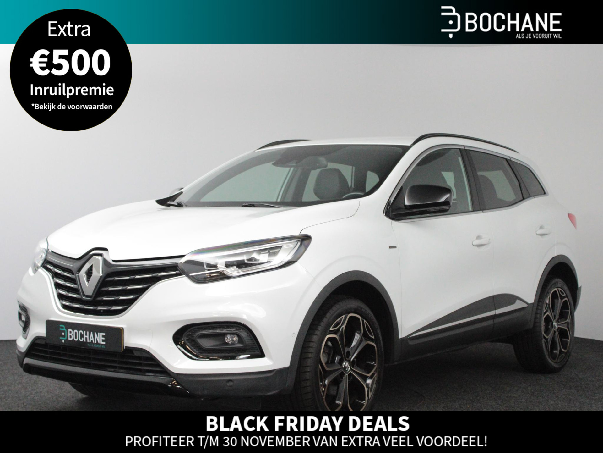 Renault Kadjar 1.3 TCe 140 EDC Black Edition | Automaat | Navi | Clima | Cruise | LM velgen 19" | Leder/Alcantara | Carplay/Android Auto