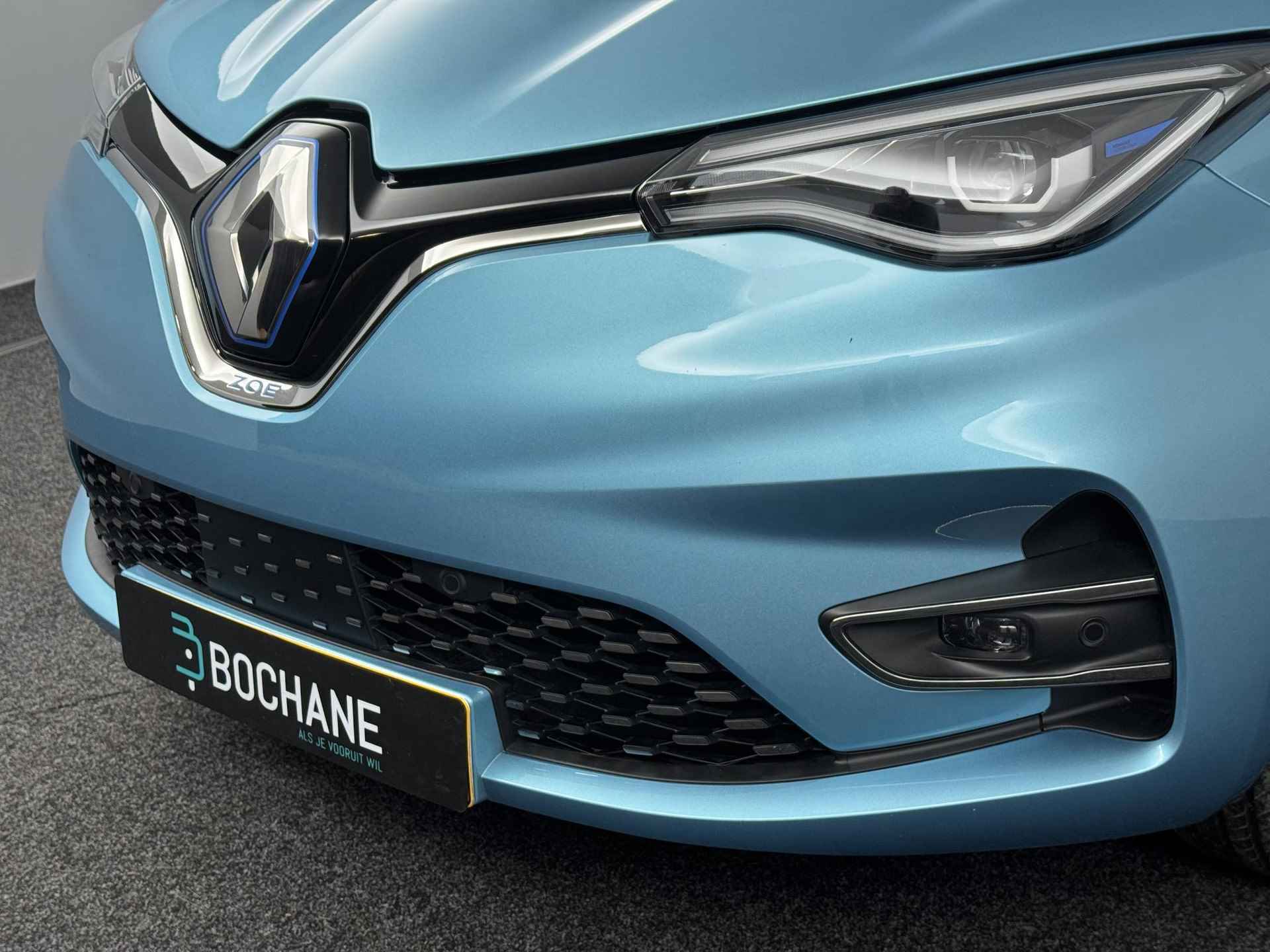 Renault ZOE R135 Intens 52 kWh (ex Accu) Achteruitrij Camera | Stuurwiel verwarming | Trekhaak fietsendrager | Stoelverwarming - 43/48