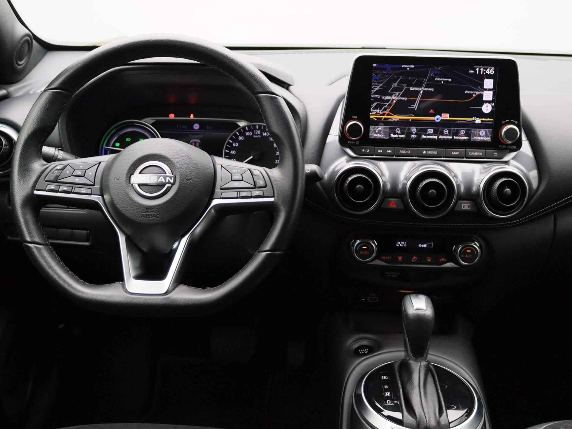 Nissan Juke 1.6 Hybrid N-Design 143pk | Automaat | Navigatie | Achteruitrijcamera | Half-Leder | Parkeersensoren voor & achter | Apple CarPlay & Android Auto - 9/42