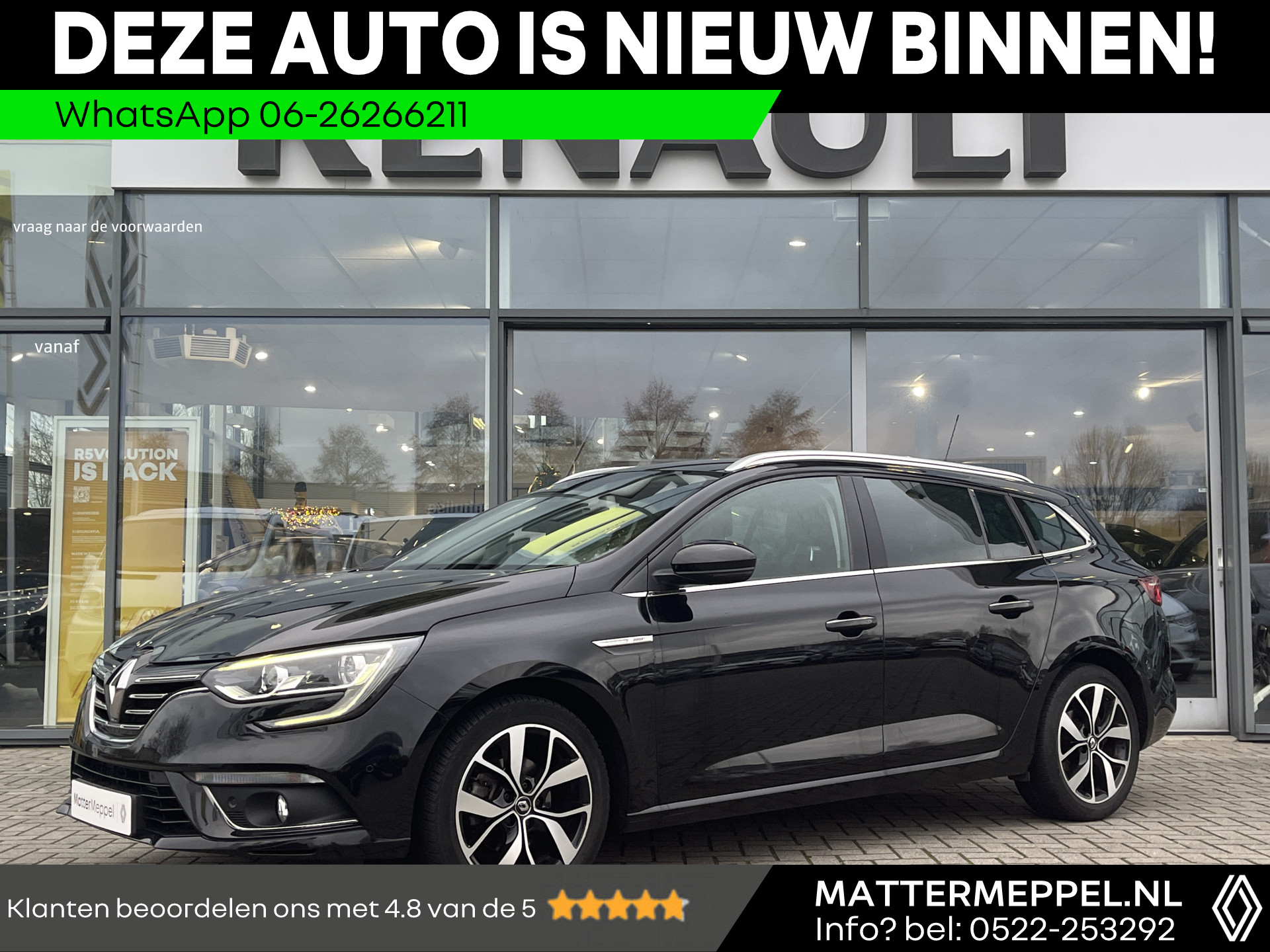 Renault Mégane Estate 1.3 TCe Bose | Trekhaak | NL Auto | Apple CarPlay/Android Auto | Automatisch Parkeren | Climate Control | Naviagtie | Dodehoek