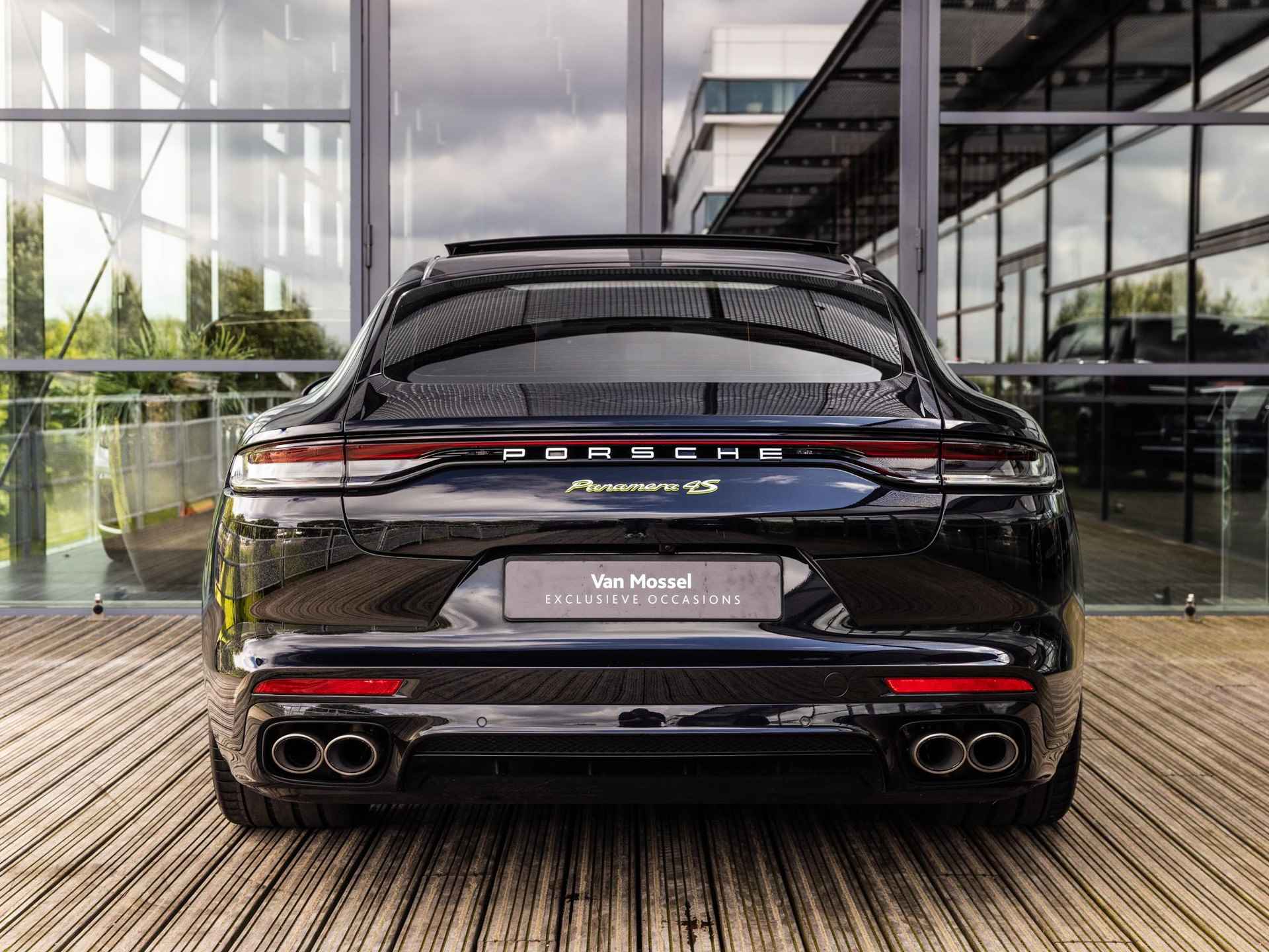 Porsche Panamera 2.9 4S E-Hybrid | SPORTDESIGN | SPORTCHRONO | SPORTUITLAATSYSTEEM | PANORAMA/SCHUIF-KANTELDAK | 4-WIEL BESTURING | PASM LUCHTVERING | 14-WEG STOELEN | SOFTCLOSE | KEYLESS | BTW AUTO | NL AUTO | BOSE | - 7/66