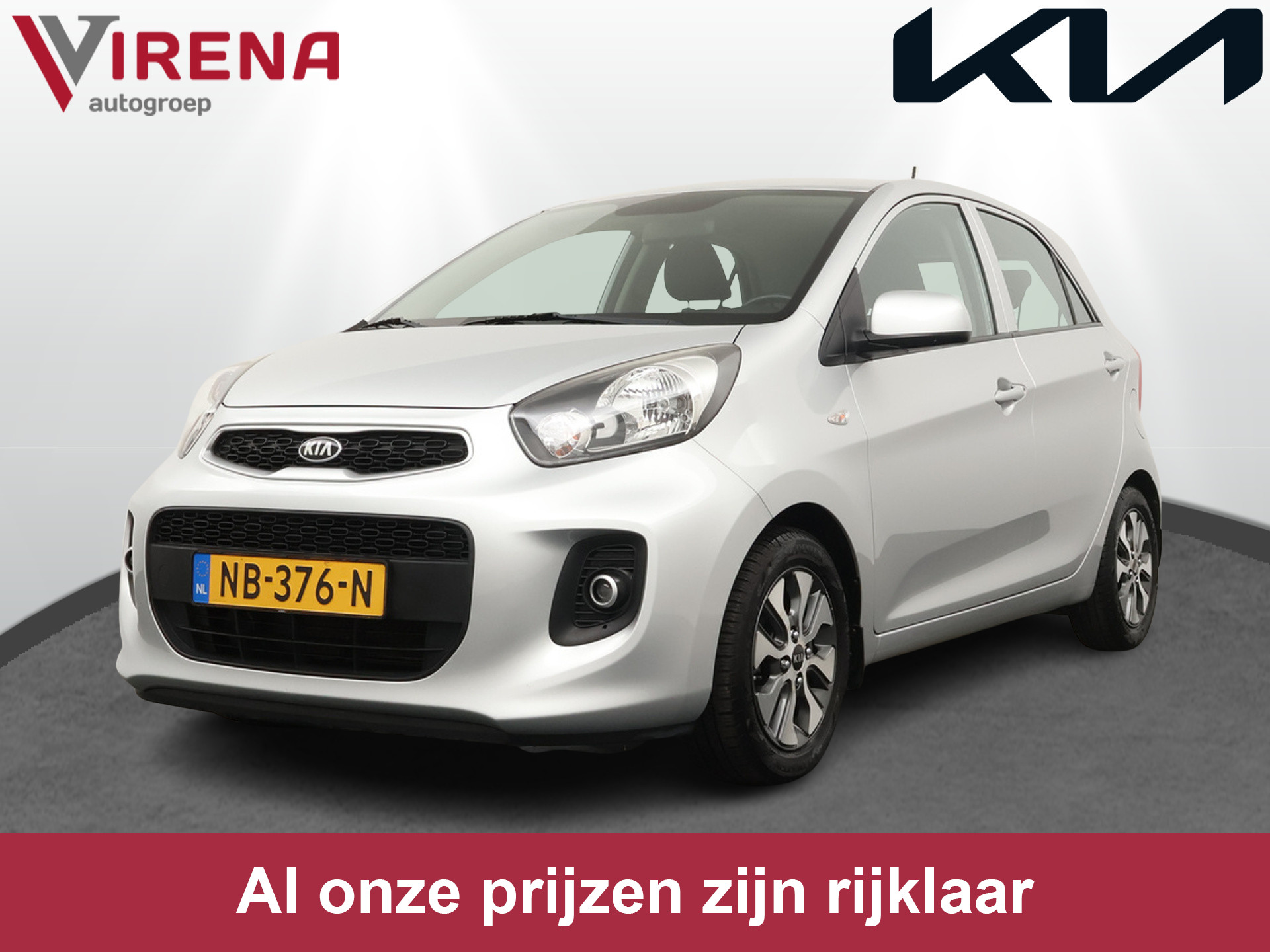 Kia Picanto 1.0 CVVT EconomyPlusLine Navigator - Navigatie - Achteruitrijcamera - Lichtmetalen velgen - 12 maanden BOVAG garantie