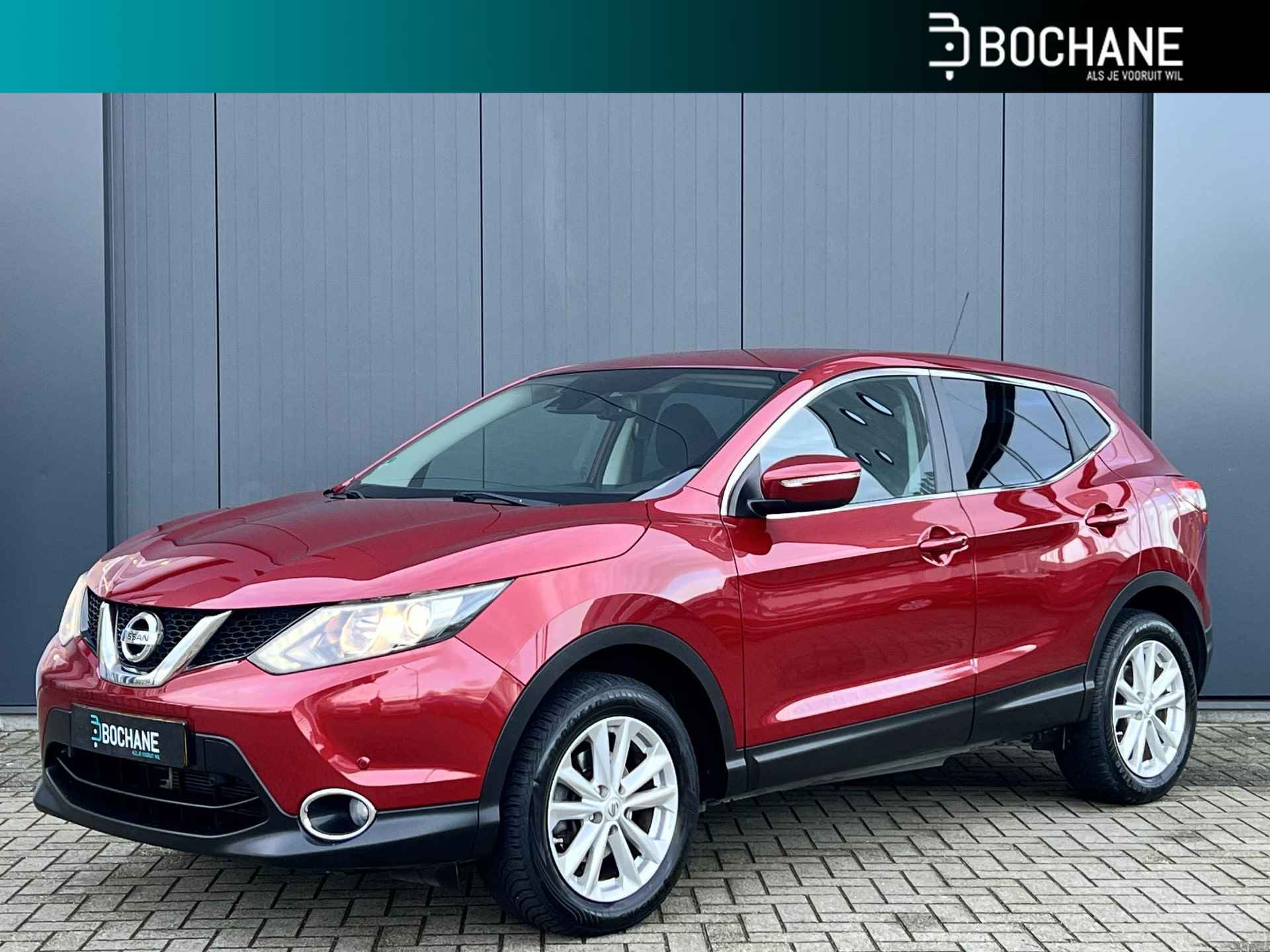 Nissan Qashqai 1.2 Acenta | Trekhaak | All-season banden | Camera | Stoelverwarming | 17-Inch | Navigatie