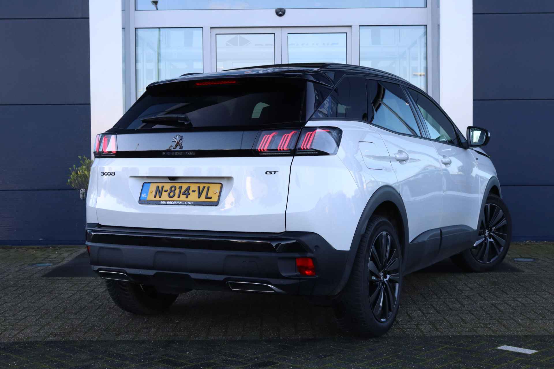 Peugeot 3008 1.2 PureTech GT | Blackpack | Schuif/kantel dak | 360 Camera | Alcantara | Massage | ACC | Elektr. klep - 3/55